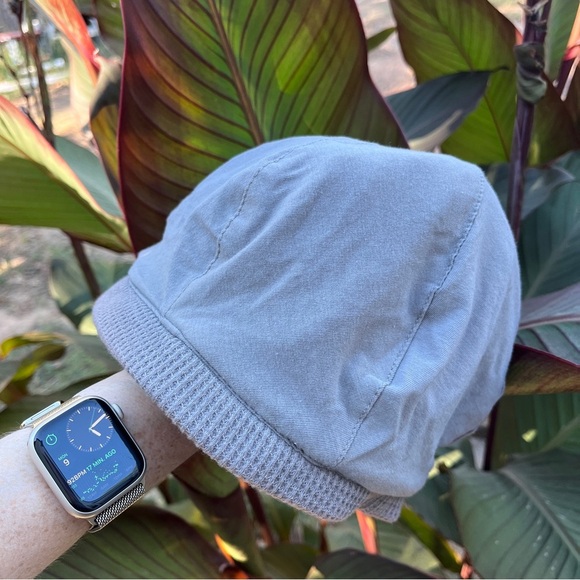 Halogen Knit Cap Beanie Hat Womens Wool Blend Gray Bow One Size - Picture 8 of 8